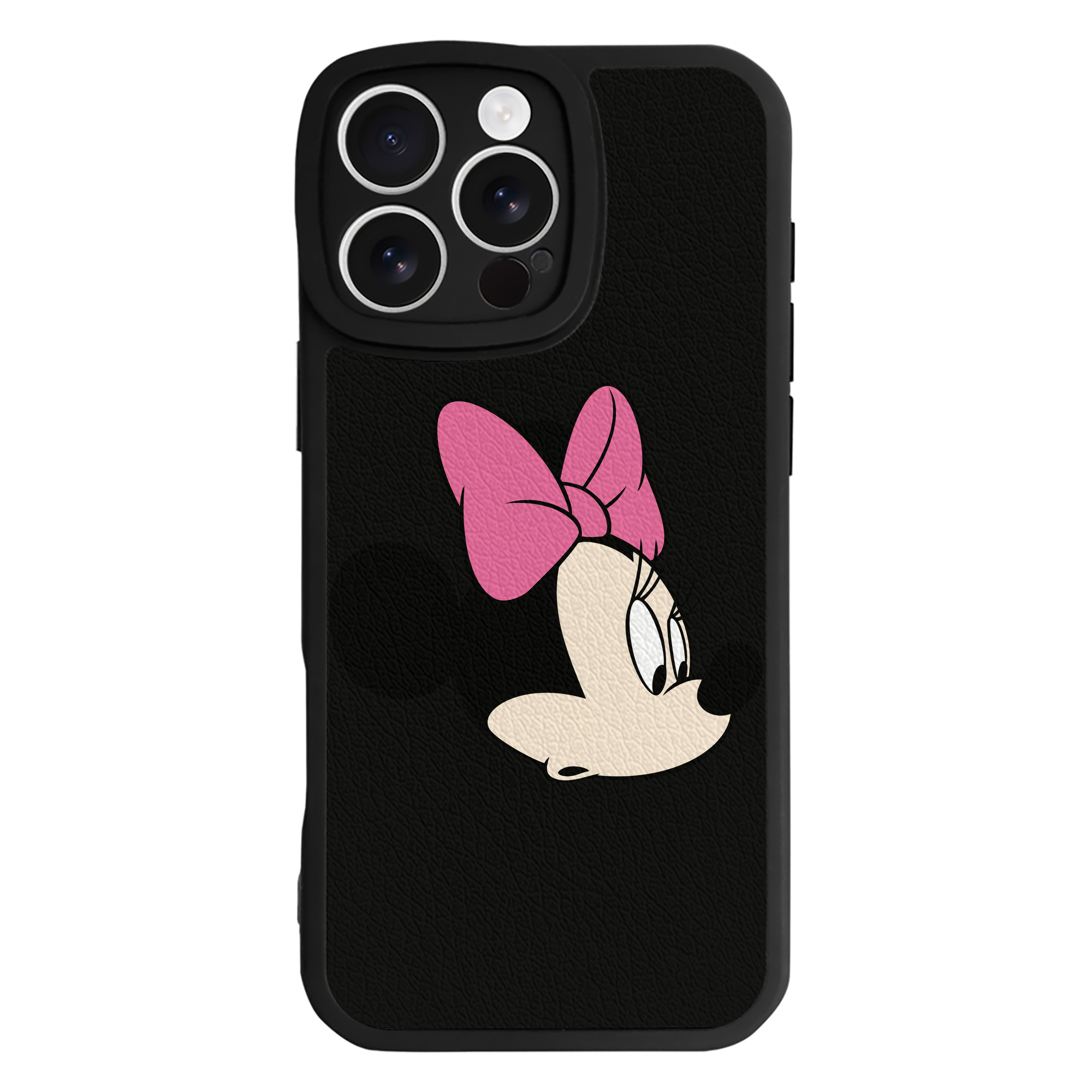 （画像用） ミッキーマウス Mickey Mouse 【iPhone 16シリーズ対応】シリコンスマホケース（レザー調） 材質：シリコン